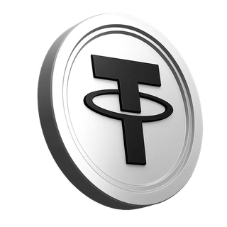 Componente de moneda Tether USDT dentro de la sección de confianza de la comunidad de trading